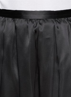 St. John Organza bonded satin maxi skirt