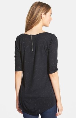 Olivia Moon Space Dye High/Low Blouse
