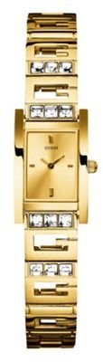 GUESS Ladies champagne dial gold bracelet watch