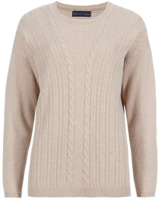 Marks and Spencer M&s Collection Pure Cashmere Cable Knit Jumper