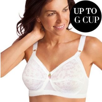 Playtex White classic lace non wired bra