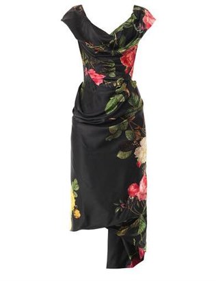 Vivienne Westwood Mini Cocotte floral-print satin dress