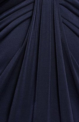 Diane von Furstenberg Twist Front Long Sleeve Gown