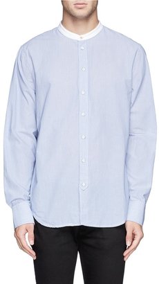 'Grandad' Mandarin collar stripe shirt