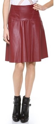 BCBGMAXAZRIA Camber Faux Leather Skirt