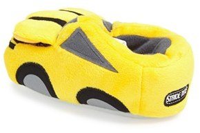 Stride Rite Boy's Lighted Car Slipper, Size 13/1 M - Yellow