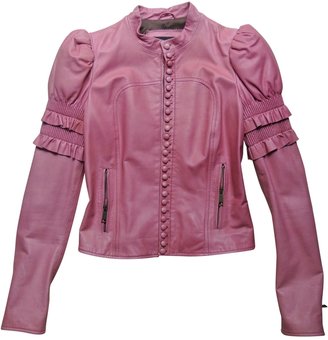 DSQUARED2 Pink Leather Jacket
