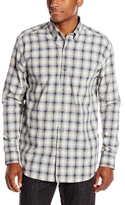 Cutter & Buck Men's Long Sleeve Brewster Plaid Shirt