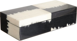 Madeline Weinrib Black Stripe Pencil Box-BLACK