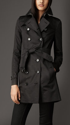 Burberry Mid-Length Double Sateen Trench Coat