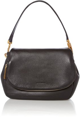 Coccinelle Black flap over cross body bag