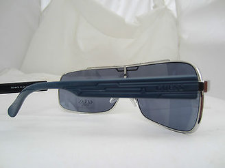 GUESS Sunglasses Glasses GU 6676 SI-4F Silver Blue Authentic Free Shipping