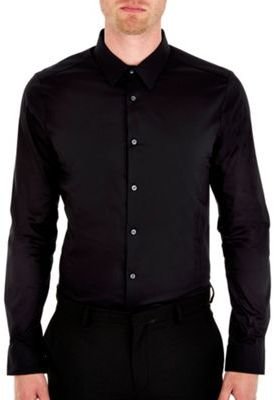 Burton Black stretch skinny fit shirt