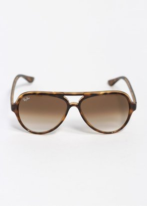 Ray-Ban Ladies Cat 5000 Sunglasses - Havana Brown