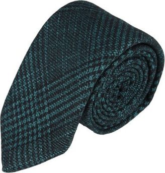 Barneys New York Glen Plaid Wool Neck Tie