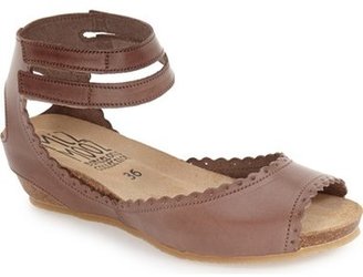 Miz Mooz 'Bridget' Leather Wedge Sandal