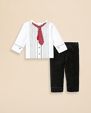 Little Me Infant Boys' Tie Tee & Pants Set - Sizes 3-9 Months