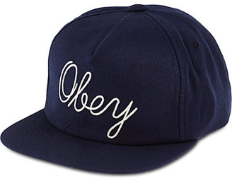 Obey Needlework logo cap