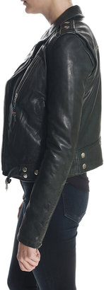 BLK DNM Cropped Leather Jacket