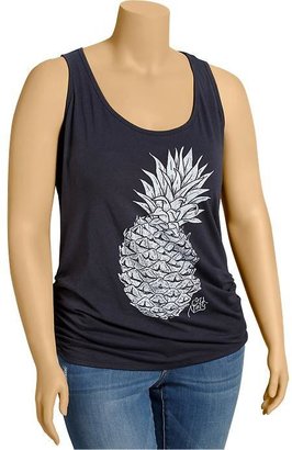 Old Navy Women's Plus Tropical-Graphic Tanks
