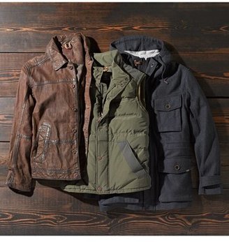 Timberland 'Tenon' Leather Bomber Jacket