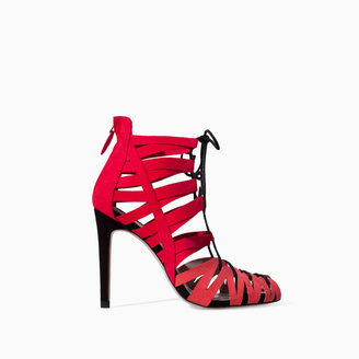 Zara 29489 High Heel Ankle Boot Sandal