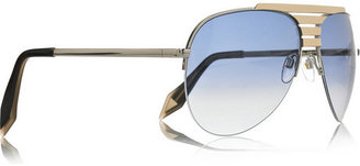 Victoria Beckham Aviator-style metal sunglasses