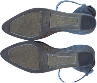 Castaner Silver Cloth Sandals