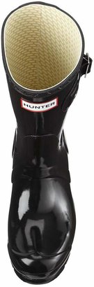 Hunter Short Gloss Wellies - Black