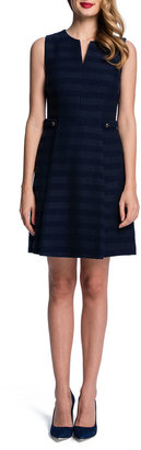 Cynthia Steffe Sleeveless Striped Fit-and-Flare Dress