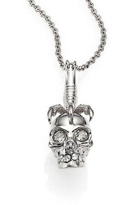 Alexander McQueen Skull Claw Pendant Necklace
