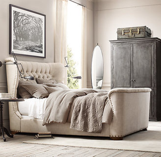 Restoration Hardware Annecy Metal-Wrapped Armoire
