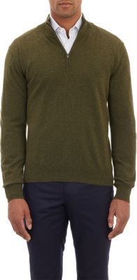 Barneys New York Half-Zip Sweater