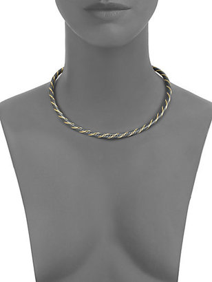 David Yurman Black & Gold Collar Necklace
