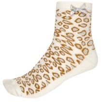 River Island Girls cream leopard print socks