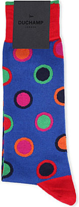 Duchamp Polka dot circle cotton socks - for Men