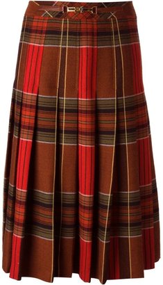 Celine Vintage tartan skirt