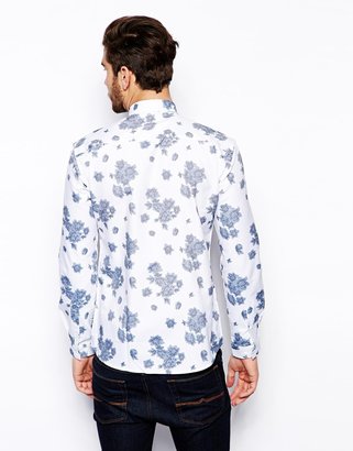 Selected Shirt With Rose Print