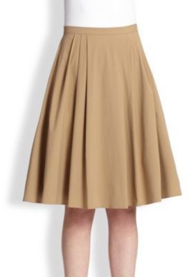 Michael Kors Stretch Cotton Poplin Dance Skirt