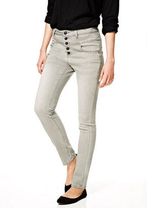 Delia's Skylar High-Rise Skinny Jeans in Machine Grey