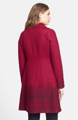 Plenty by Tracy Reese Embroidered Funnel Coat