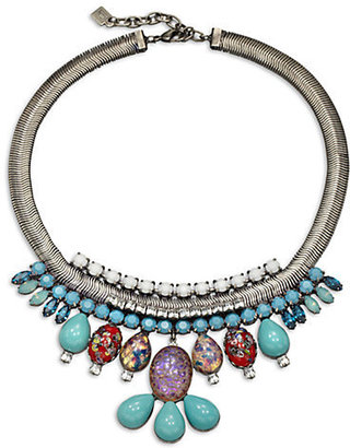 Dannijo Tullia Multicolor Mini Bib Necklace