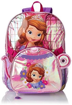 Disney Little Girls'  Sofia The First Backpack with Shaped Lunch