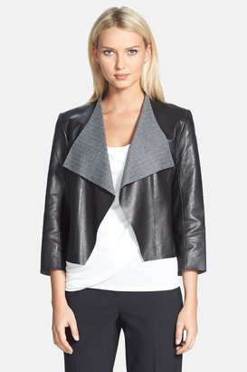 Classiques Entier R) Plonge Leather & Herringbone Jacket