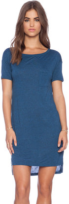 Alexander Wang T by Classic Boatneck Dress with Pocket