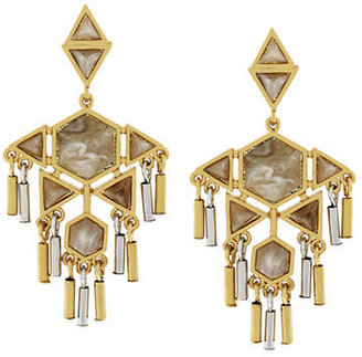 Vince Camuto Resin and Metal Chandelier Earring - GOLD