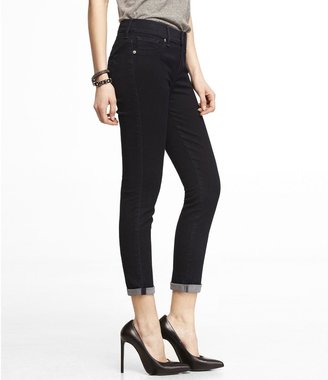 Express Mid Rise Cropped Cuffed Jean Legging