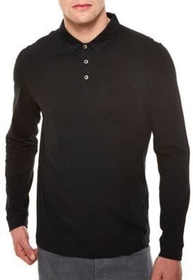Burton Black jersey polo shirt