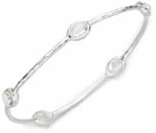 Ippolita Rock Candy Clear Quartz & Sterling Silver Five-Stone Bangle Bracelet