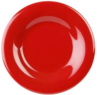 Restaurant Essentials Coleur 10-1/2 in. Wide Rim Plate in Pure Red (12-Piece)